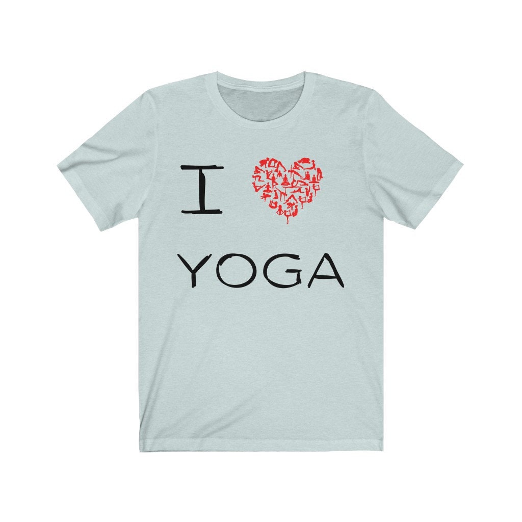 I Love Yoga Unisex Graphic Tee Yoga Poses Gift For Yoga | Etsy
