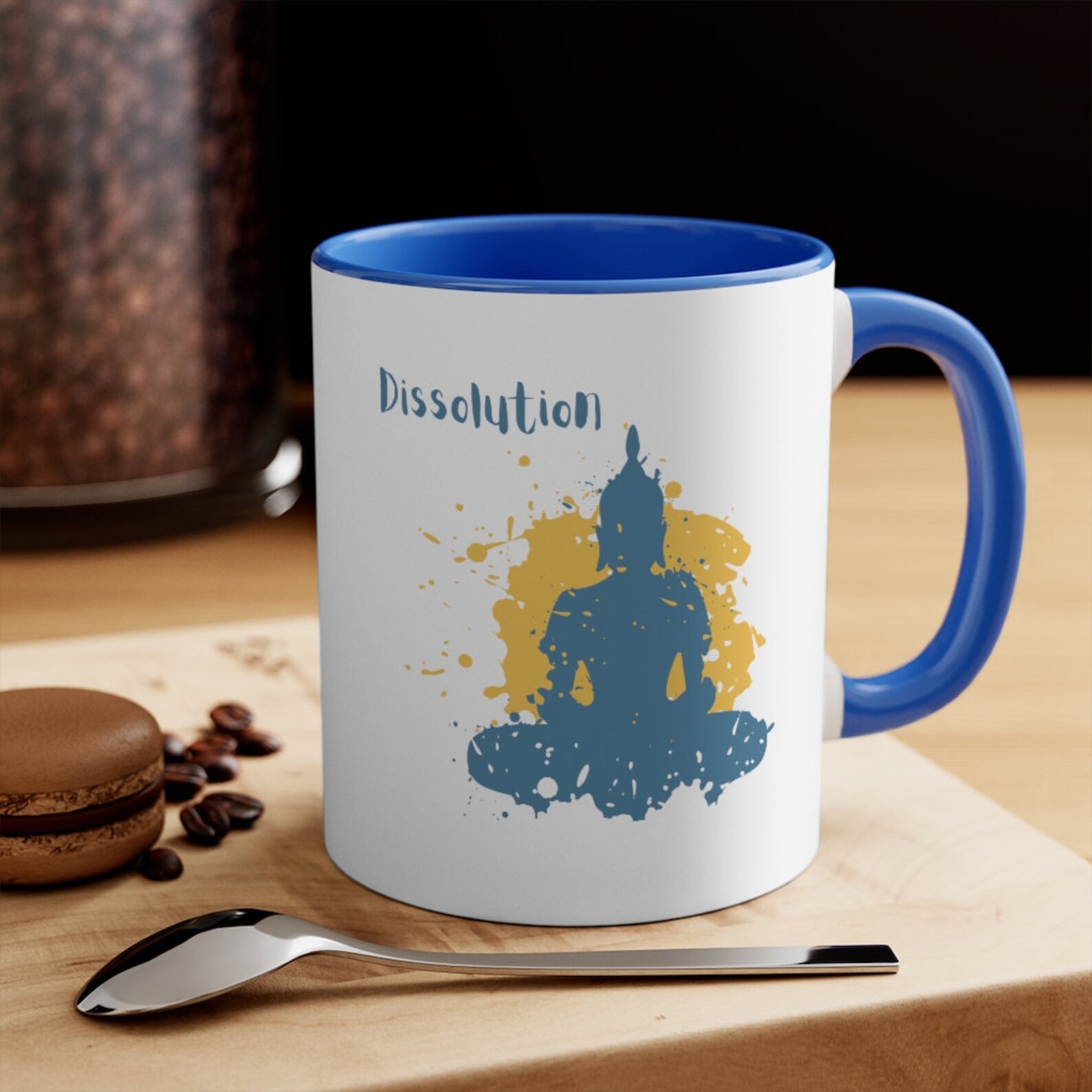 Dissolution Meditating Buddha 11oz Ceramic Coffee Mug Buddha Etsy