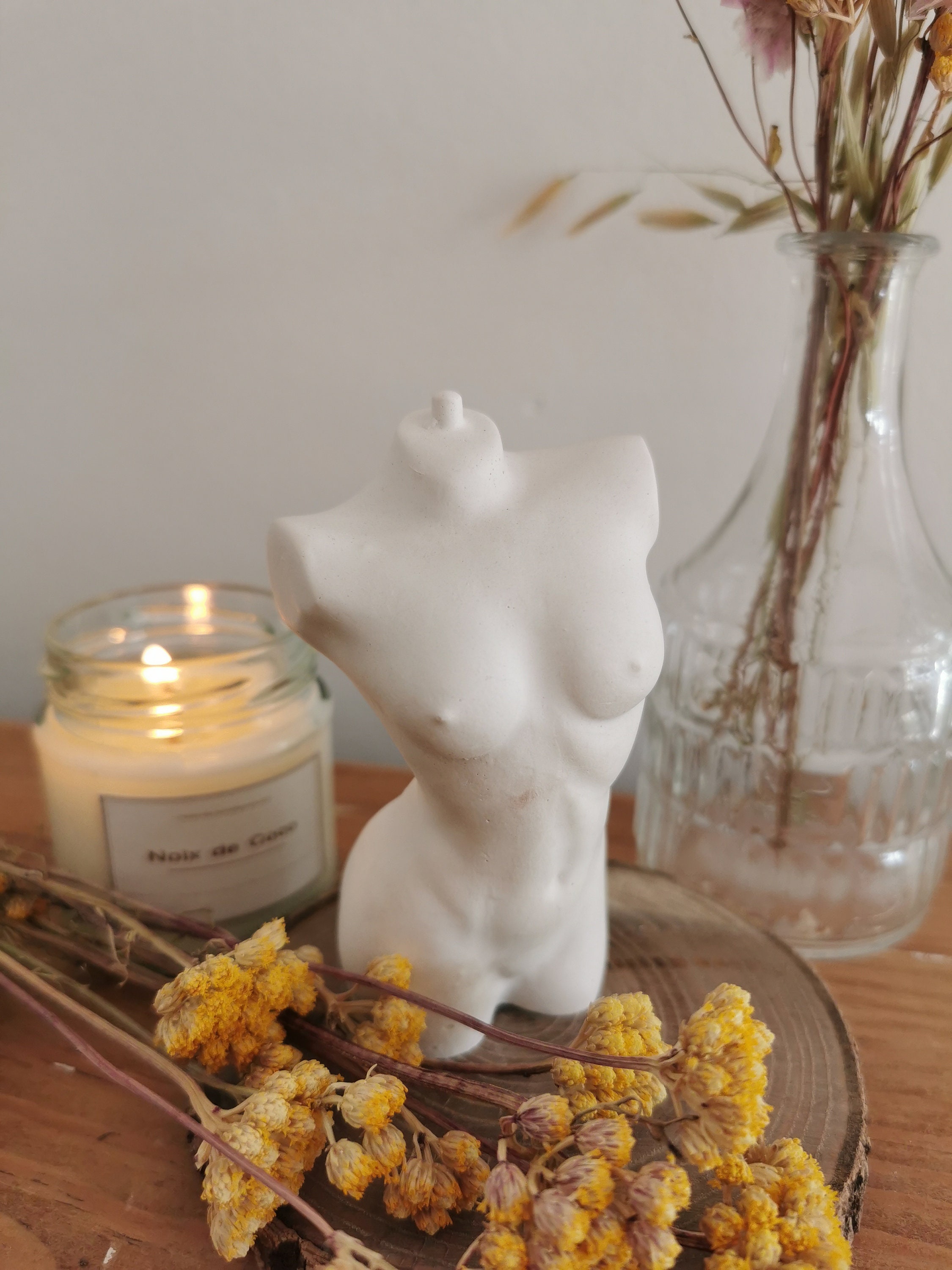 Buste Femme en Plâtre