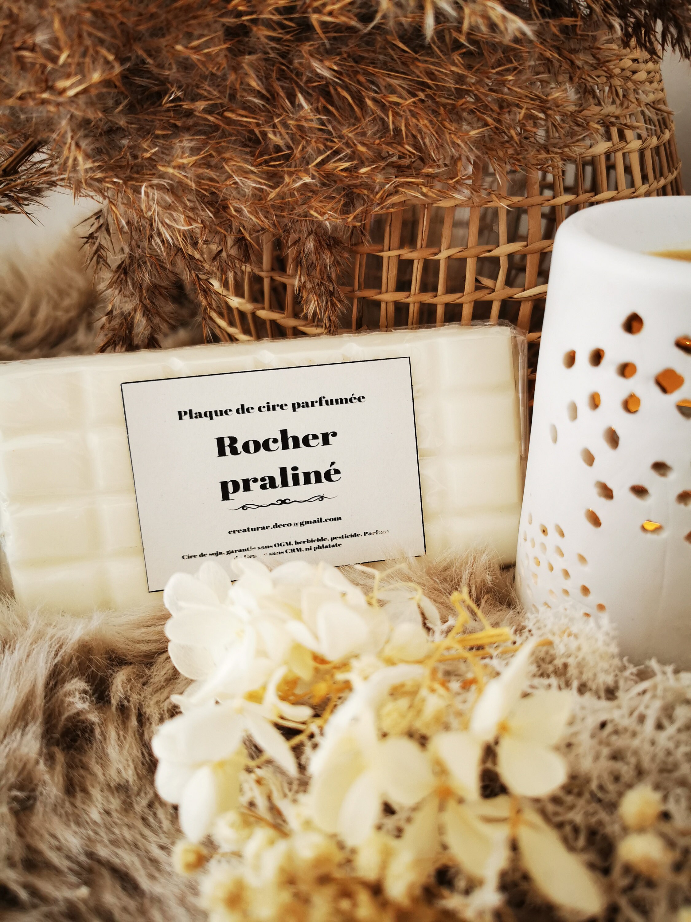 Plaque de Cire Parfumée Rocher Praliné