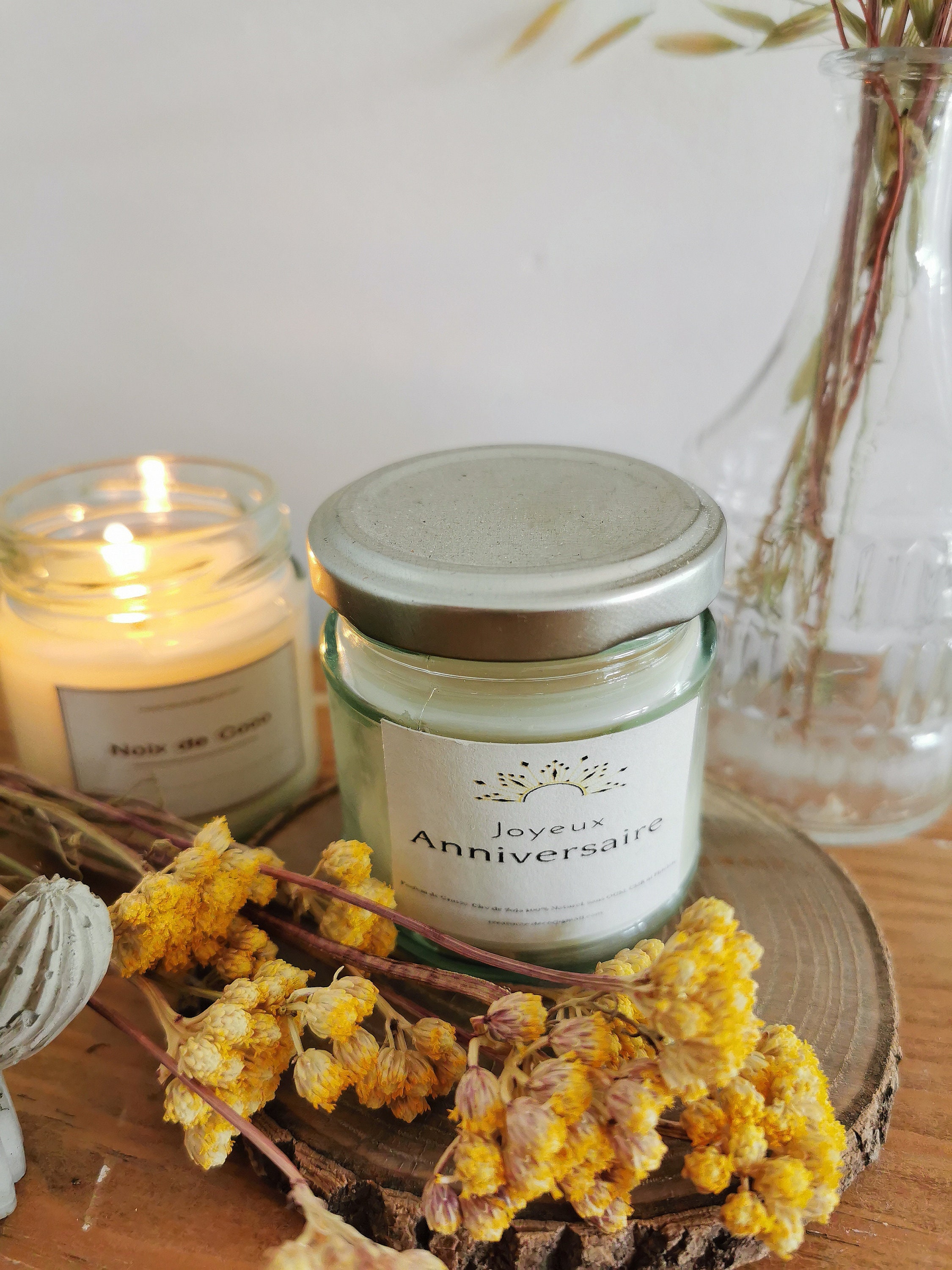 Petite Bougie Naturelle Miel & Noix