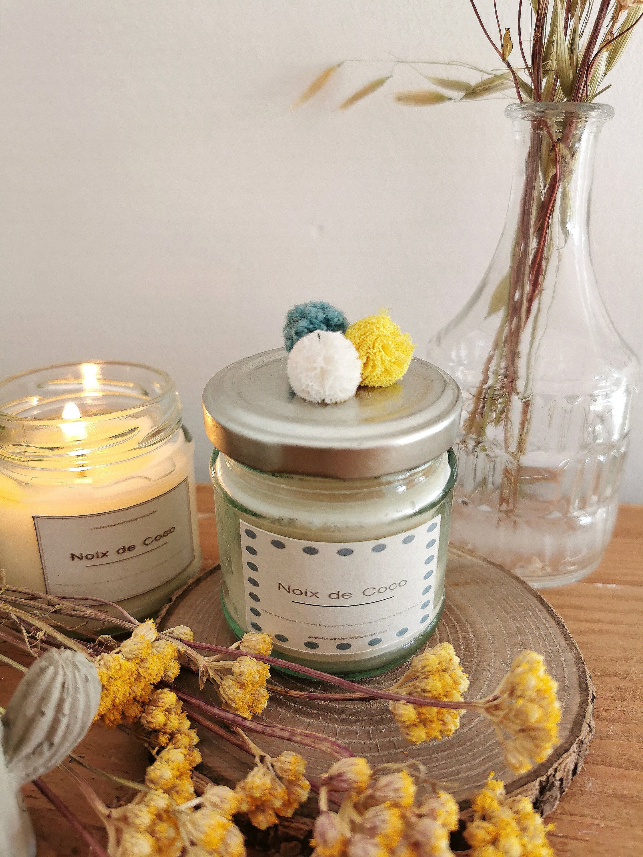 Petite Bougie Naturelle Noix de Coco.