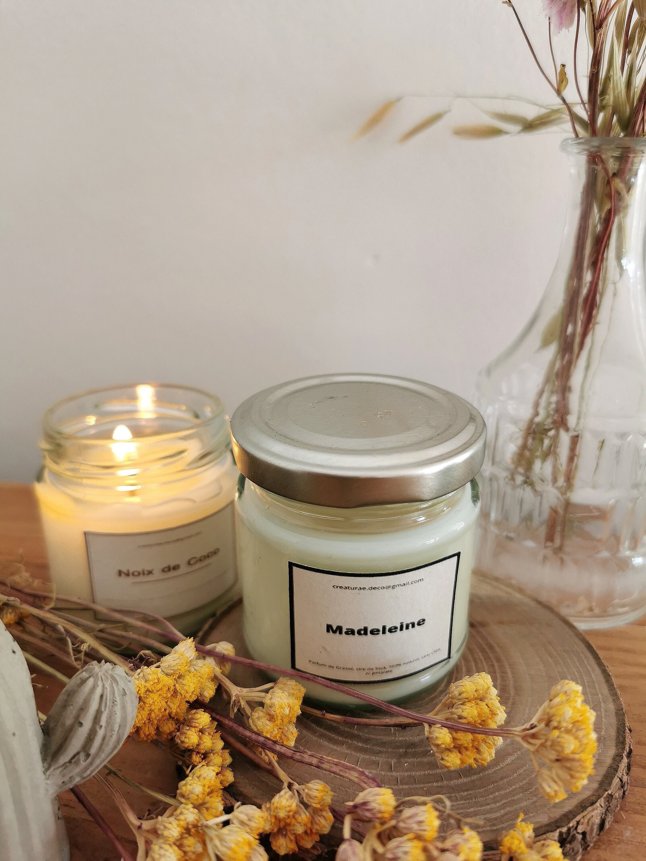 Petite Bougie Naturelle Madeleine