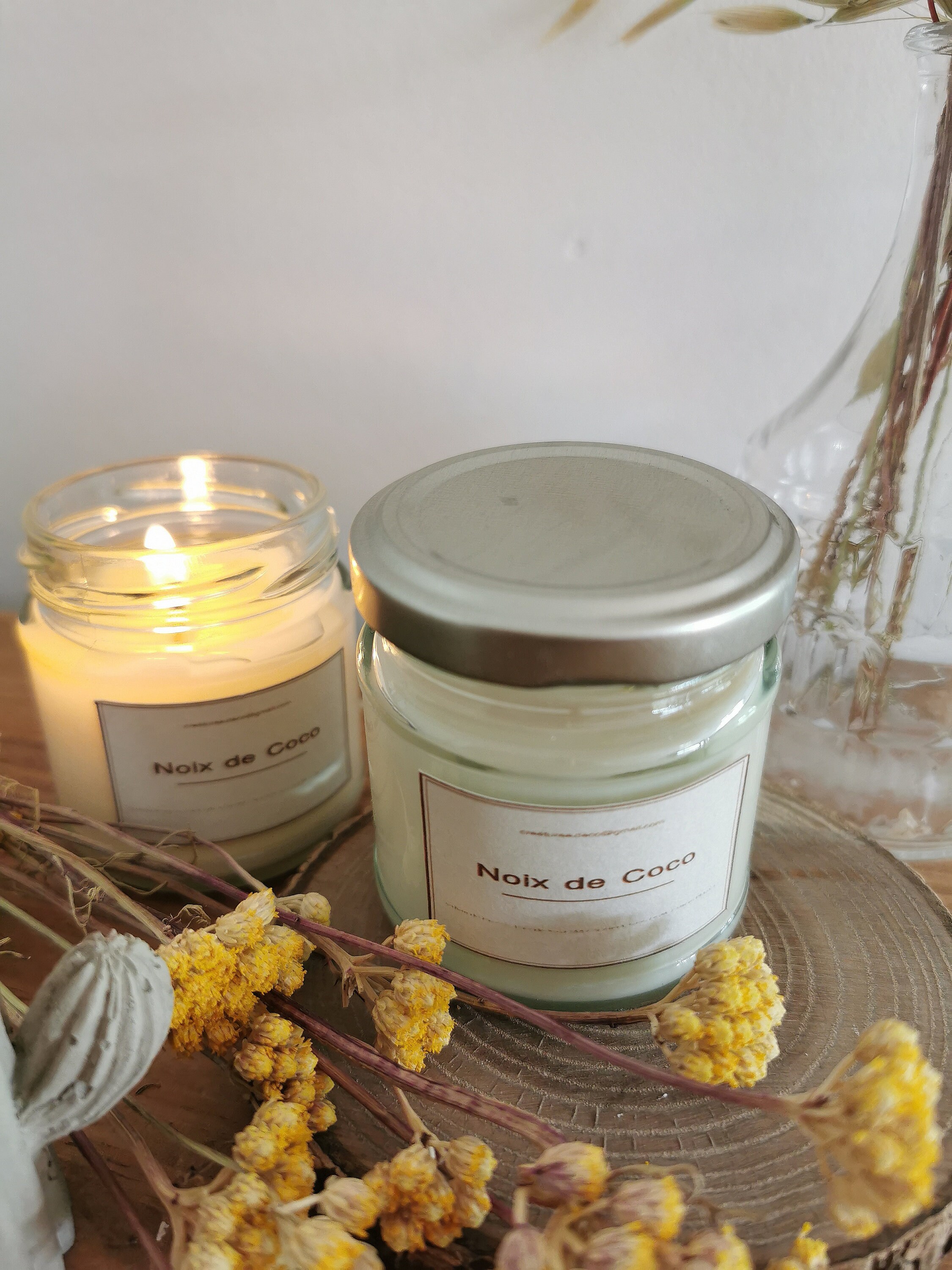 Petite Bougie Noix de Coco