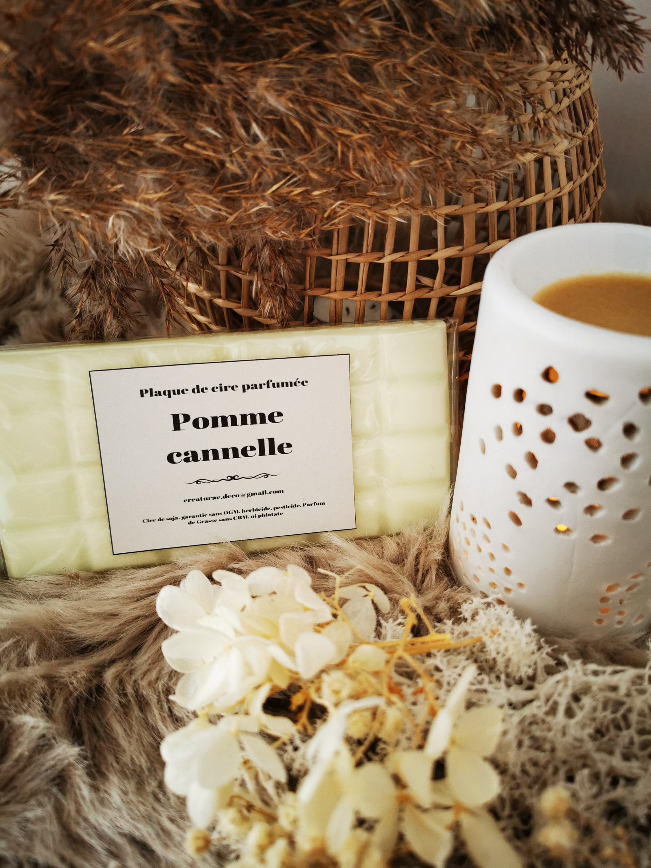 Plaque de Cire Pomme Cannelle