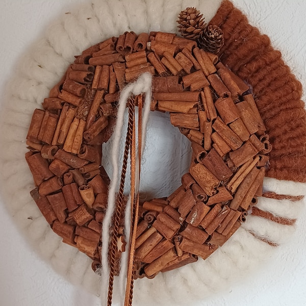 Felt deodorant felt wreath door decoration wall decoration cinnamon birch star decoration gift for the home