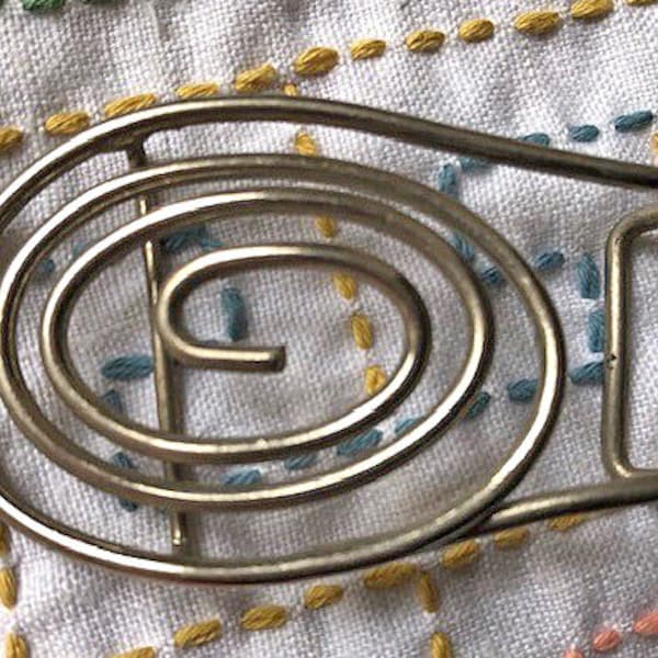 Metal spiral design belt slide 1930's modernist