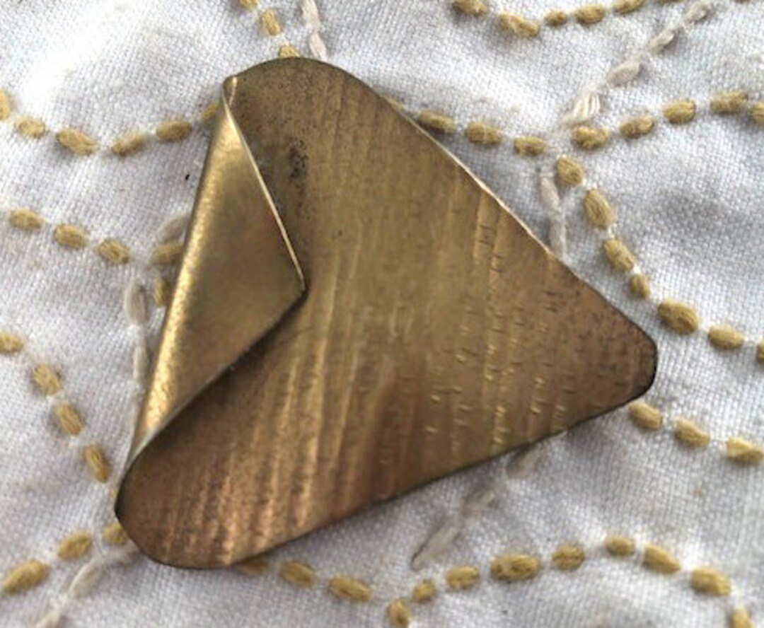 Large Art Deco Triangular Copper Metal 1930's Button - Etsy