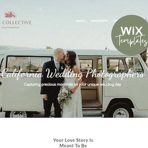 Photographer Website Template | Wix Website Template | Wix Website for Photographers | Photographer Website | Wedding Photographer