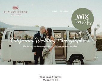Photographer Website Template | Wix Website Template | Wix Website for Photographers | Photographer Website | Wedding Photographer
