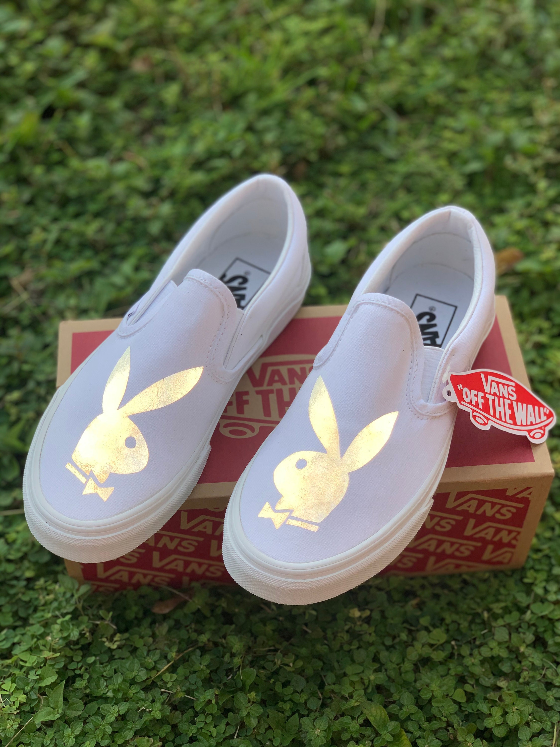 Reflective Playboy Bunny Customs – scxrlettbkicks