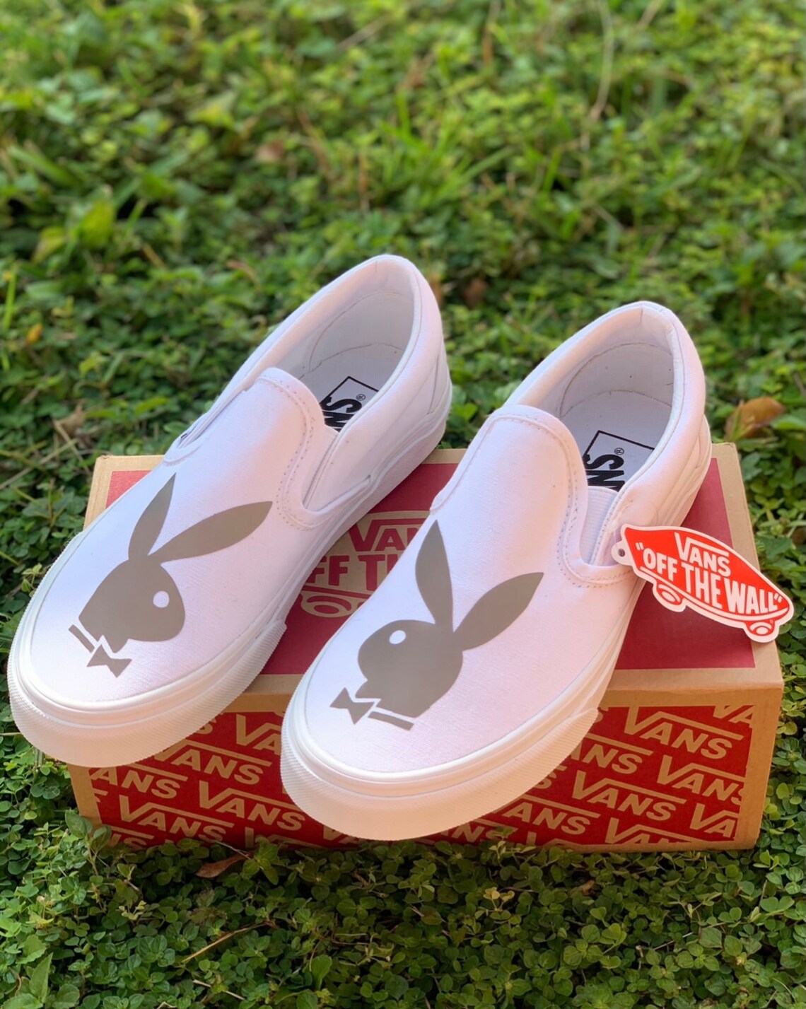 Reflective Playboy Bunny Vans Etsy