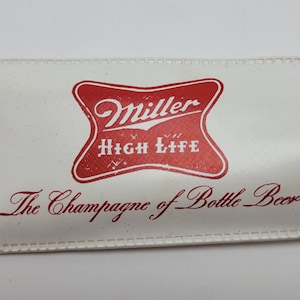 Miller High Life Bier, Regen Motorhaube und Geldbörse Beutel