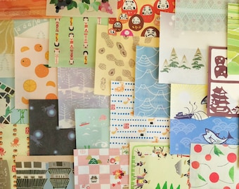 4.7"x4.7" Mino Origami Paper Japan Culture & Scenery, Decorative Japanese Paper, Chiyogami Washi, Japan Lover Gift, Scrapbook Junk Journal