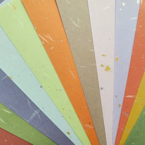 Boho Colors Origami Paper, 6x6 inch, Gold Flecks Double Sided Same Colors, Japanese Plain Washi, Folding Craft, 24 sheets