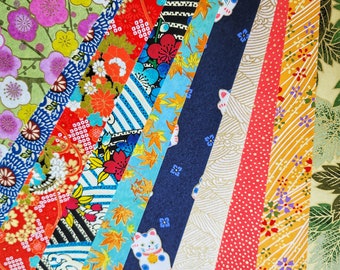 Assorted A4 Yuzen Paper Sheets, Japanese Chiyogami Washi Paper, Pick Designs, Size 8.27"x 11.97"