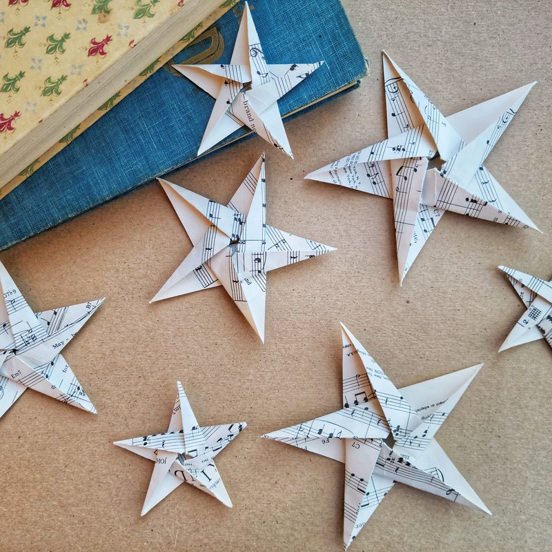 Paper Star Ornament - Etsy