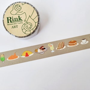 Western Food Washi Tape, 20mm, American Meal, Journal Planner Masking Tape, Kawaii Stationery, by Rink-Rinrei,