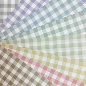 Gingham Checkered Origami Design Paper, 6&quot;x6&quot;, Scrapbook Collage Paper, Spring Summer Easter Crafting, 15x15cm, 8 Colors, 48 sheet