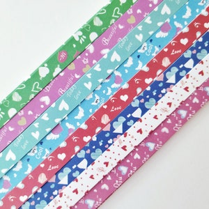 Valentine&#39;s Heart Paper Strips, Origami Lucky Star Paper, DIY Anniversary Decor, Folding Paper Craft, 540 sheets