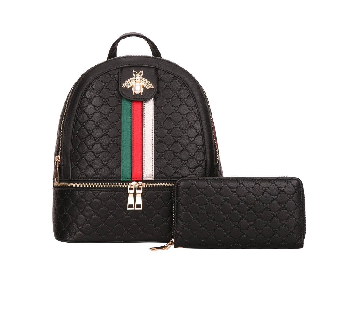 Black Gucci Backpack Replica