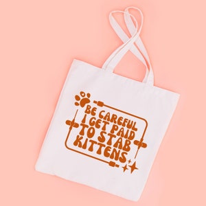 Kittens Veterinary Tote Veterinarian Vet Tech RVT Assistant Appreciation Gift Veterinary Technologist Vet Tech Week Vet Tech Appreciation