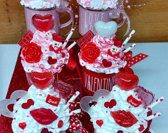 Valentine Faux Bake Mug: Tiered Tray Decor