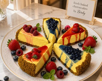Faux Cheesecake Slices, Fake Bake