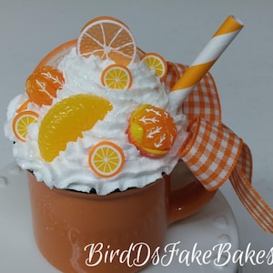 Orange mini mugs