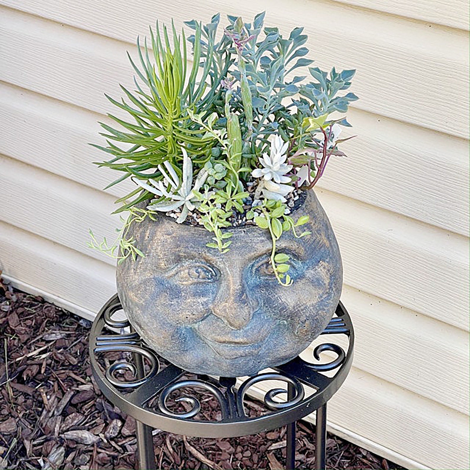 Happy Buddha Head Planter 10 Zen Indoor/Outdoor Etsy