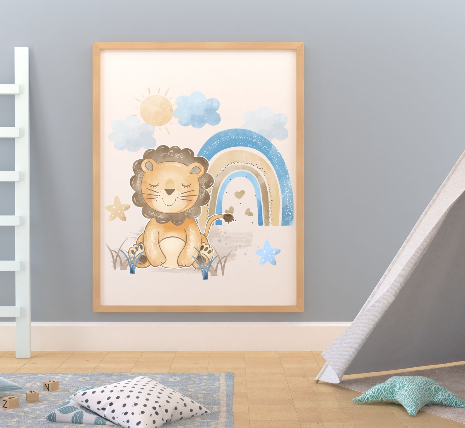 Safari Nursery Wall Art Nursery Wall Art Safari decor | Etsy