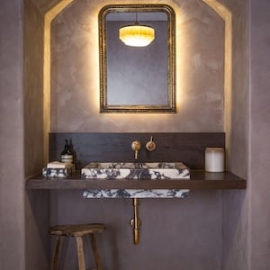 Custom Order Calacatta Viola Marble Sink FREE SHIPPING