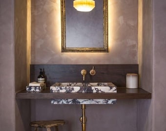 Handmade Calacatta Viola Marble Sink: Custom Order