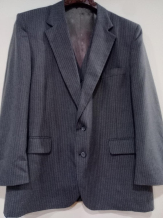 Vintage Stafford pinstripe Suit Jacket & vest, Sta