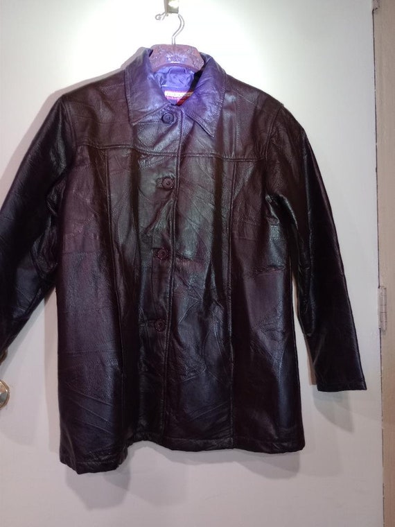 Tudor Court Leather jacket size L, vintage leather