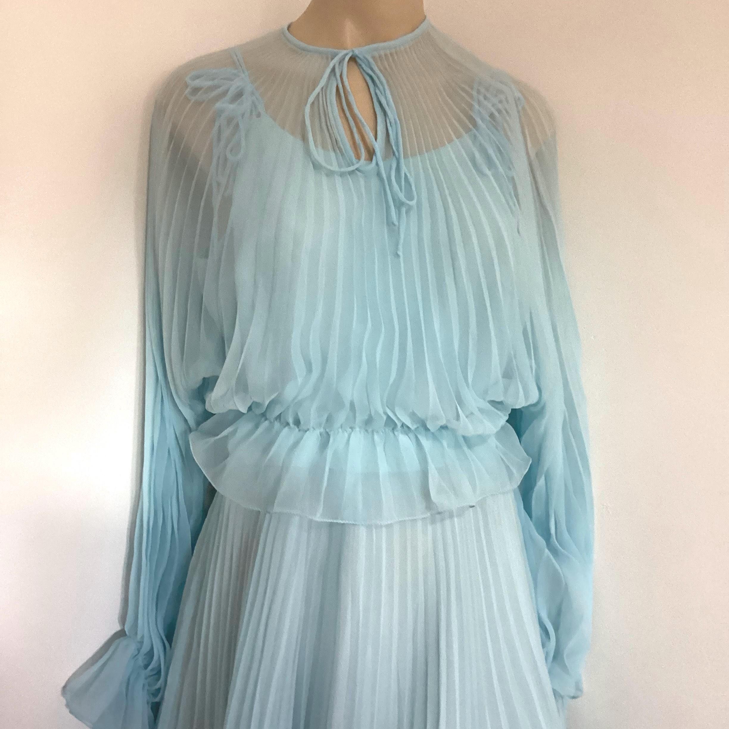 open lace back dress Sunray Pleated Gown With Beaded Lace Top - Luxury Evening Dress