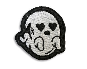 Ghost Kawaii Embroidery Patch (3pcs) - Spooky, Halloween, Boo, Haunted, Phantasm, Spectral - Sew-On Patch