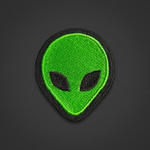 Alien Embroidery Patch (3pcs) - UFO, Martian, Extraterrestrial, Space, Area 51, Galaxy, Mars - Sew-On Patch