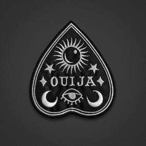 Ouija Embroidered Patch - Haunted, Oracle, Ritual, Invoke, Folklore, Horror, Ghostly, Mystery, Devil, Terror - Sew-On Patch