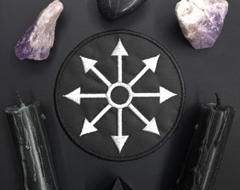 Parche bordado Estrella del Caos - Magia del Caos, Símbolo del Caos, Kaos, Neopagano, Wicca, Sigilo, Bruja, Poder - Parche para coser
