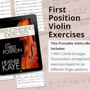 Violin Sheet Music Exercises | Strengthening Exercises for First Position