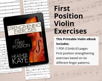 Violin Sheet Music Exercises | Strengthening Exercises for First Position