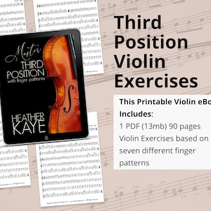 Violin Sheet Music: Master Third Position with Finger Patterns