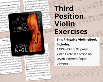 Violin Sheet Music: Master Third Position with Finger Patterns