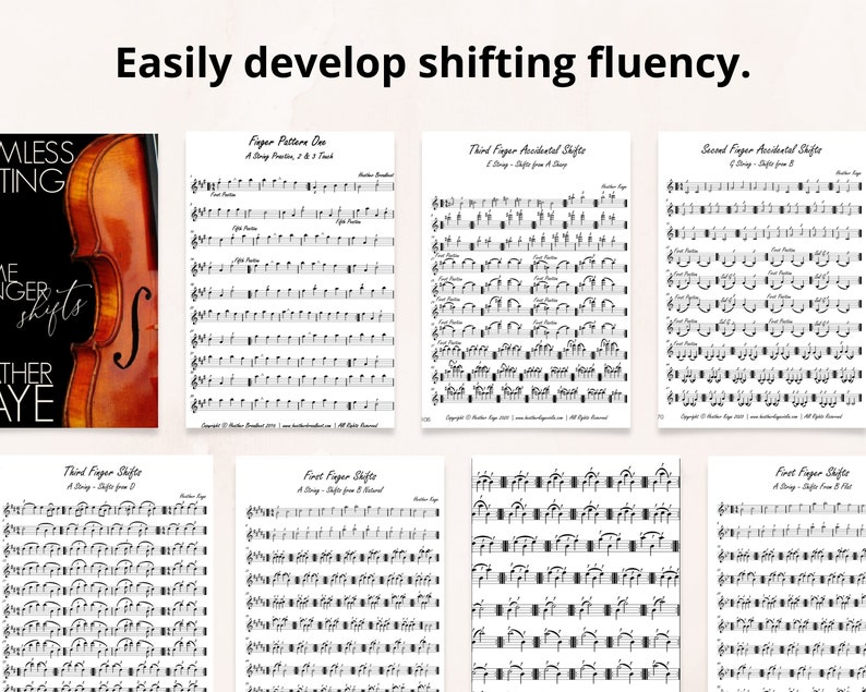 Violin Sheet Music Seamless Shifting, Shifting Exercises for the