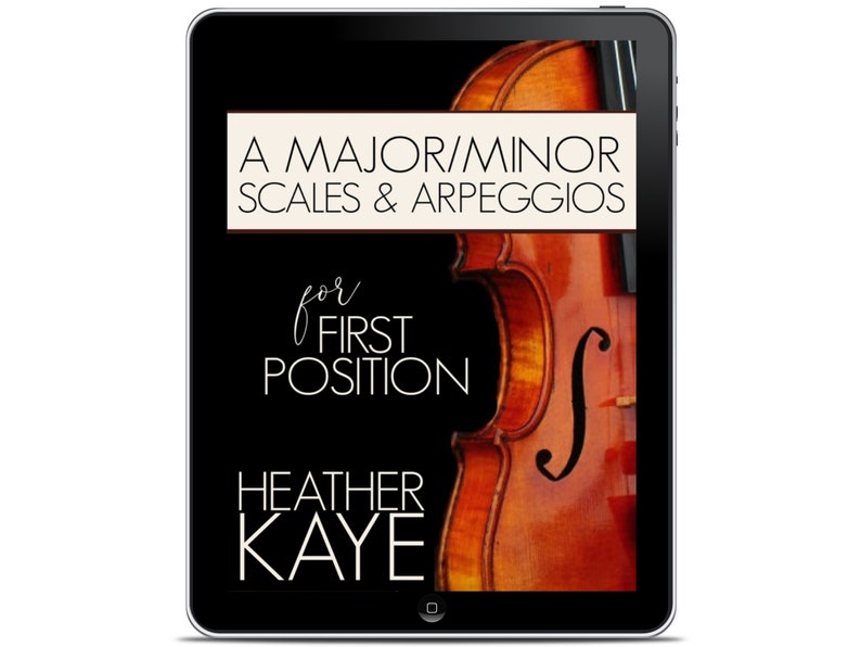 A Major/minor Scales and Arpeggio Exercises for First Position - Etsy