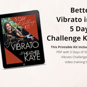 Violine Vibrato Video Tutorials Challenge Kit Digital Download