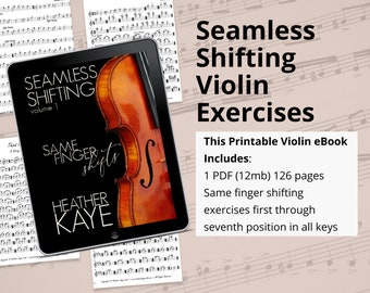 Violin Sheet Music - Seamless Shifting, Shifting Exercises for the Serious Violinist