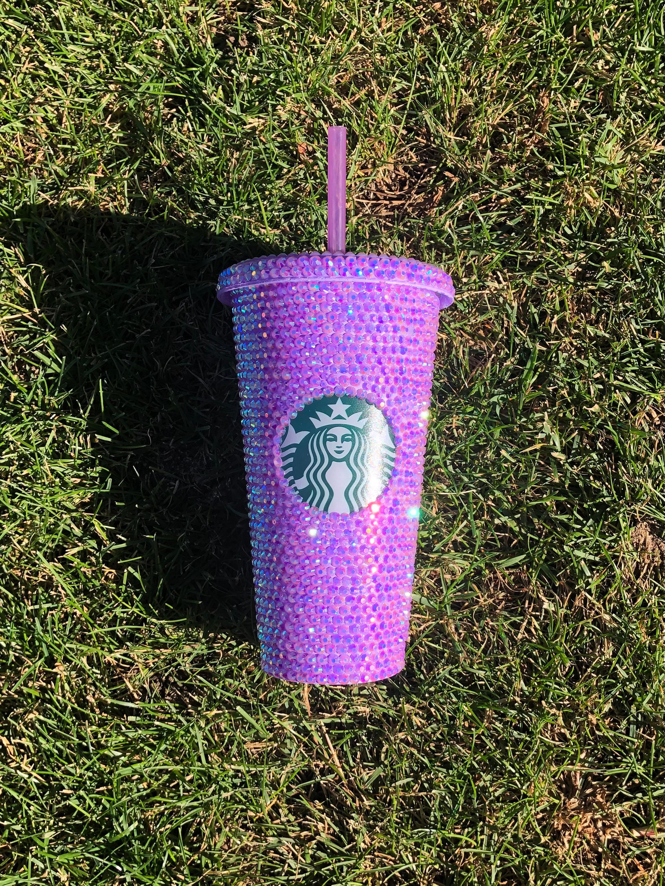 Glittered Purple Starbucks Cold Cup, Coffee Cup, Custom Starbucks Cold Cup, Purple, Name Personalized Tumbler, Custom Gift, Birthday