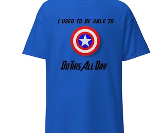 Captain America “I used to be able to do this all day” Men’s T-Shirt
